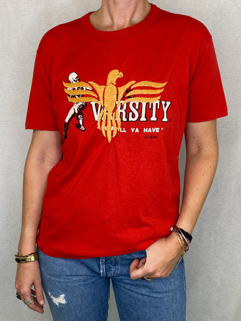 Eagle Vintage T-Shirt - Red (at Olive Btq)