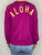 SOLD OUT Hibiscus Vintage Sweatshirt - Fuchsia 