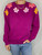 SOLD OUT Hibiscus Vintage Sweatshirt - Fuchsia 