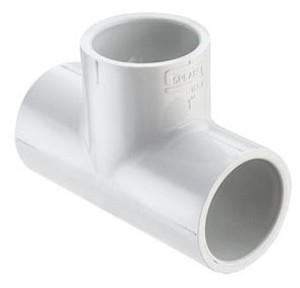 401-130 1" x 1" x 1/2" PVC 40 SSS TEE