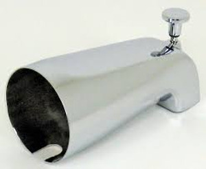 80098 FRONT 1/2" THREADS DIVERTER SPOUT SATIN NICKEL (C-TS134SN)