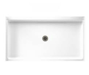 FLORESTONE 6032-1 WHITE CENTER DRAIN SHOWER PAN