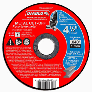 DIABLO 4-1/2" x .040"x7/8" METAL DIABLO 4-1/2" x .040"x7/8" METAL