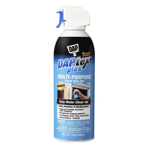 DAP 18836 DAPtex PLUS MULTI-PURPOSE 12oz LATEX FOAM SEALANT WHITE DAP 18836 DAPtex PLUS MULTI-PURPOSE 12oz LATEX FOAM SEALANT WHITE