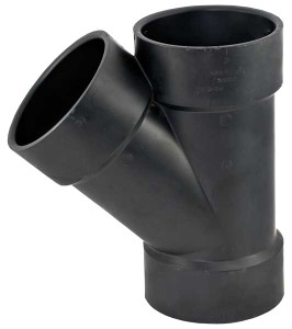 2324 2" x 1-1/2" x 1-1/2" ABS WYE