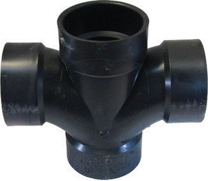 2188 2" x 1-1/2" ABS DOUBLE SANTEE