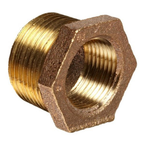1-1/2" x 1" BRASS HEX BUSHING