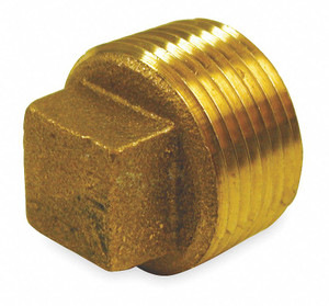 1-1/2" BRASS PLUG CORED