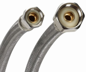 FLUIDMASTER PRO1F30 3/8" COMPRESSION x 1/2" FIP x 30" STAINLESS STEEL FAUCET SUPPLY FLUIDMASTER PRO1F30 3/8" COMPRESSION x 1/2" FIP x 30" STAINLESS STEEL FAUCET SUPPLY