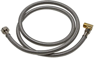 FLUIDMASTER 6W48 3/8" x 3/8" x 48" w/ELL STAINLESS STEEL DISHWASHER SUPPLY FLUIDMASTER 6W48 3/8" x 3/8" x 48" w/ELL STAINLESS STEEL DISHWASHER SUPPLY