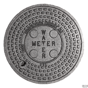 PRECAST #1ACCI ROUND CAST IRON WATER LID PRECAST #1ACCI ROUND CAST IRON WATER LID