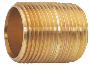 2" x 2-1/2" BRASS NIPPLE 2" x 2-1/2" BRASS NIPPLE