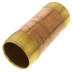 2" x 5-1/2" BRASS NIPPLE 2" x 5-1/2" BRASS NIPPLE