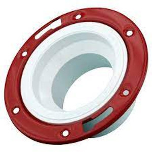4" x 3" PVC DWV HUB ADJUSTABLE METAL CLOSET FLANGE RING 4" x 3" PVC DWV HUB ADJUSTABLE METAL CLOSET FLANGE RING
