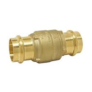 RED WHITE 234AB DZR 1-1/4" LF BRASS EZ PRESS IN LINE CHECK VALVE RED WHITE 234AB DZR 1-1/4" LF BRASS EZ PRESS IN LINE CHECK VALVE