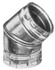 4E45 4 ROUND ADJ DBL WALL 45 ELL