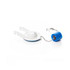 FL009PB WHITE PLASTIC FLAPPER STAINLESS STEEL BALL w/ FOAM FLOAT AND BLUE SEAL