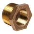 2" x 1" BRASS HEX BUSHING