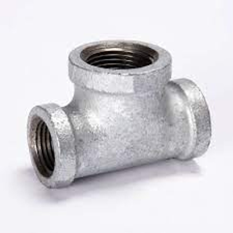 1/2" x 1/2" x 1" GALVANIZED TEE