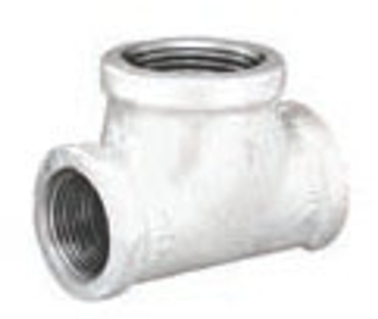 1-1/2" x 1-1/4" x 1/2" GALVANIZED TEE