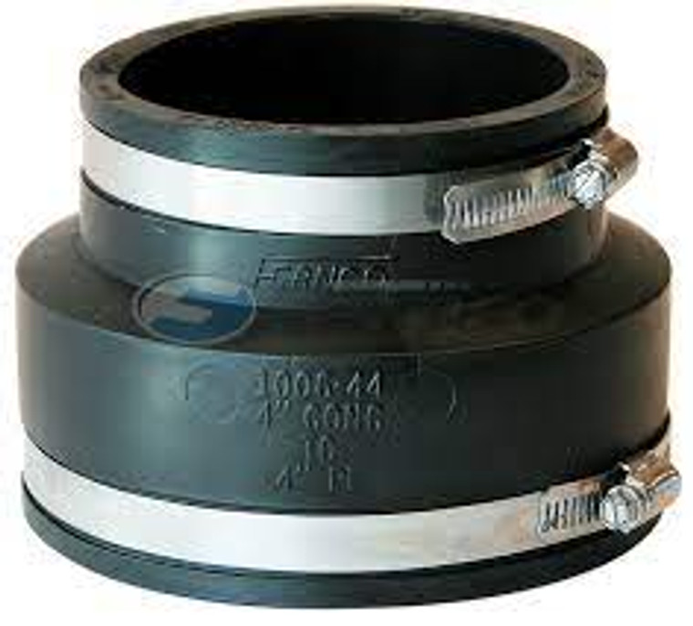 PASCO DS02 6" CLAY-CAST IRON/ABS COUPLING