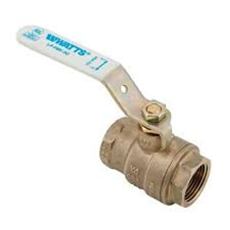 WATTS 1/4" FIP BALL VALVE LEAD FREE