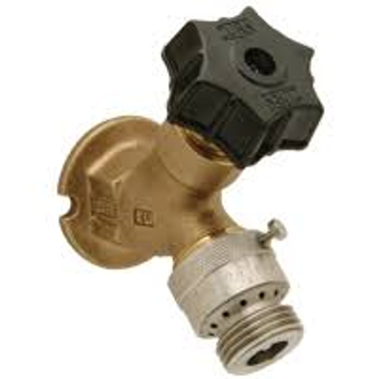 ZURN Z1341XL-P34-RC BIBB FOR HYDRANT ROUGH CHROME W/ VACUUM BREAKER 3 HANDLE TYPES INCLUDED LEAD FREE