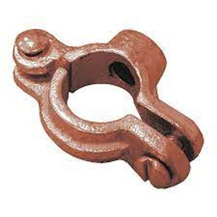 H73075 COPPER PLATED HINGED SPLIT RING FOR 3/8" ROD
