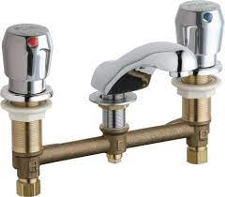 ECAST 404-VE2805-665ABCP 1.5gpm DECK MOUNT LAV METER FAUCET