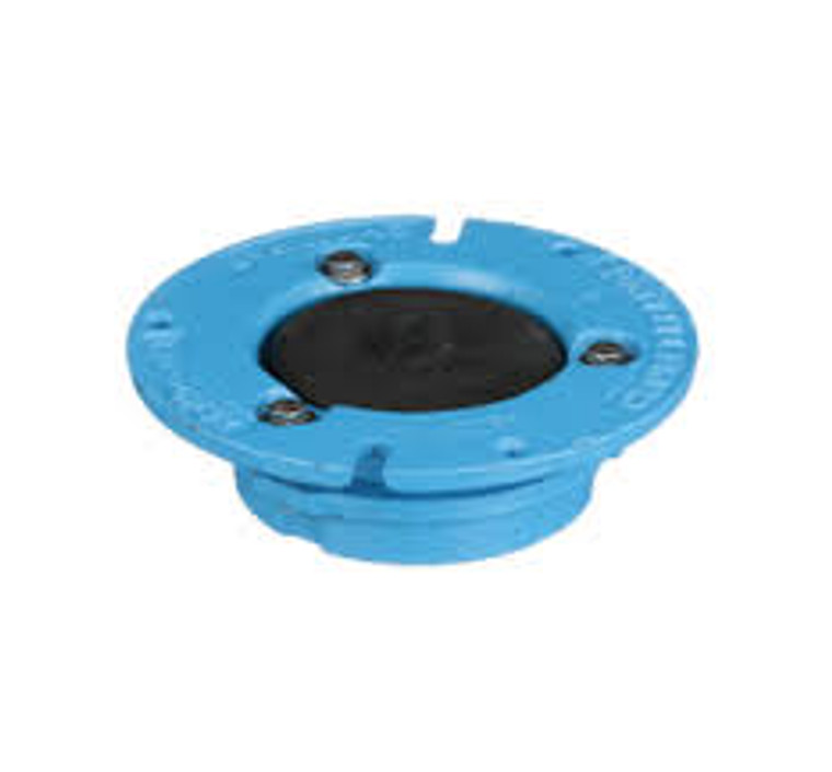 4"x2-3/4" OFFSET INSTANT SET CLOSET FLANGE WITH TEST CAP