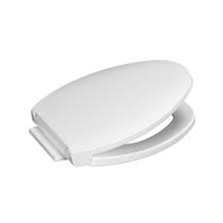 CENTOCO 1700SC-01 SLOW CLOSE ELONGATED FRONT TOILET SEAT WHITE PLASTIC