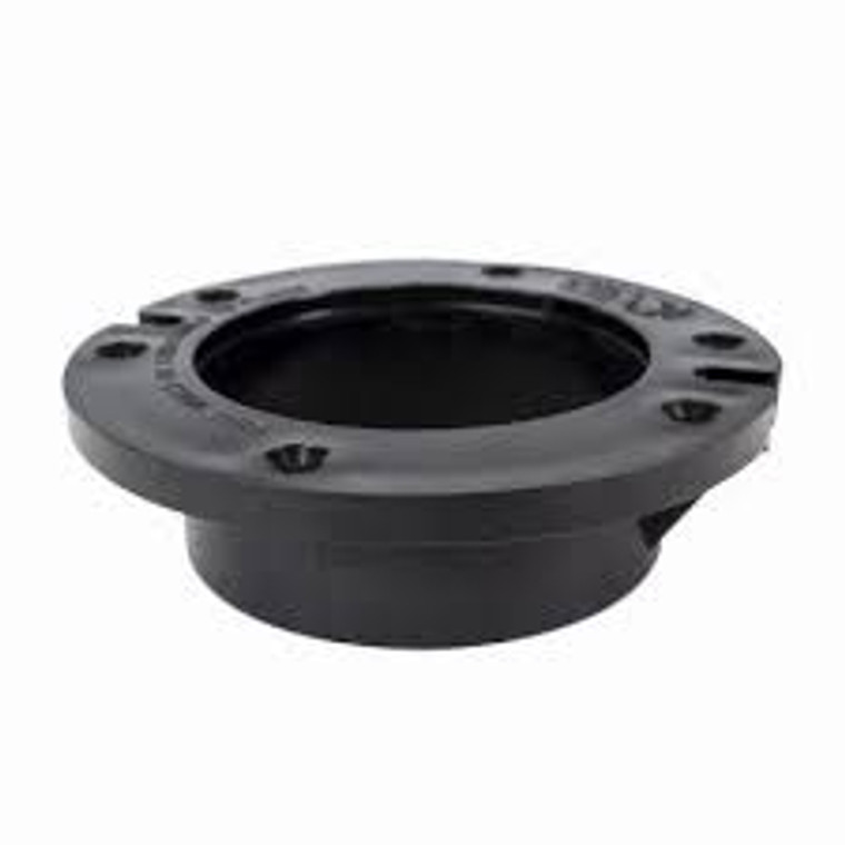 3604 4" ABS HUB CLOSET FLANGE W/GUSSET