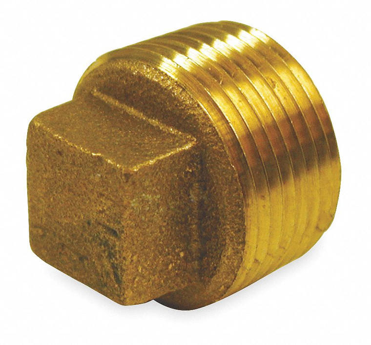 1-1/4" BRASS PLUG CORED