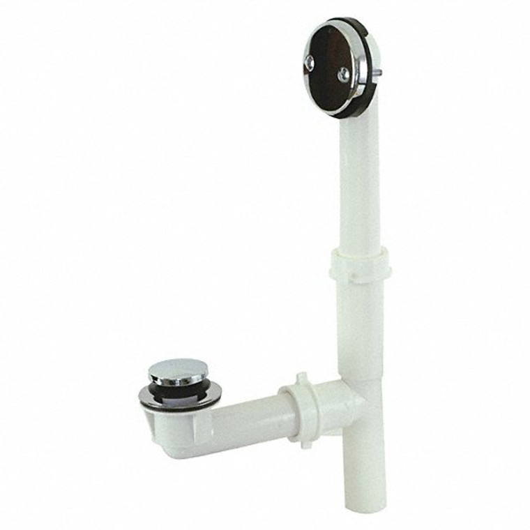 61235 2242HF "CLASSIC HF" HIGH FLOW CHROME PLATED BATHWASTE TOUCH TOE WITH TEST CAP ABS