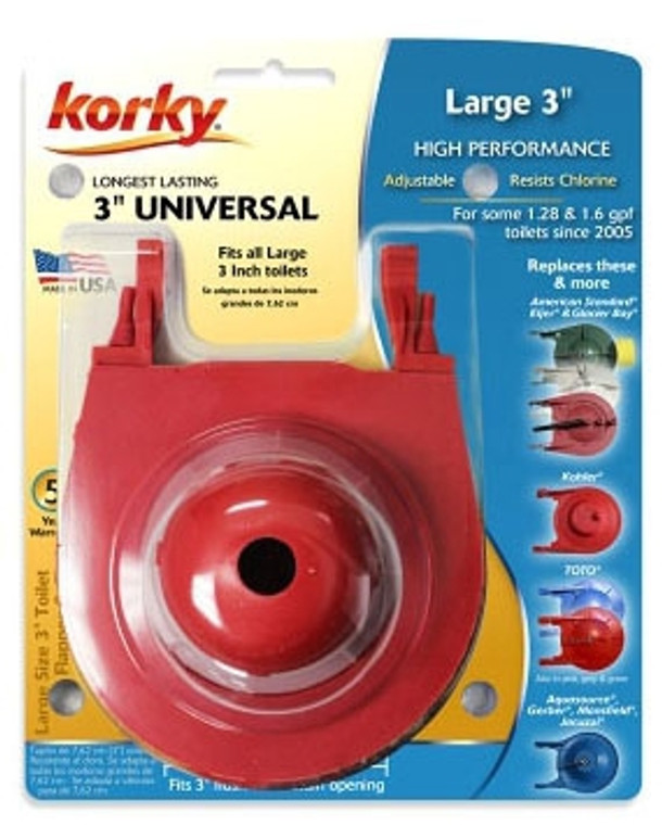 3060BP 3" ADJ UNIVERSAL FLAPPER 5YR