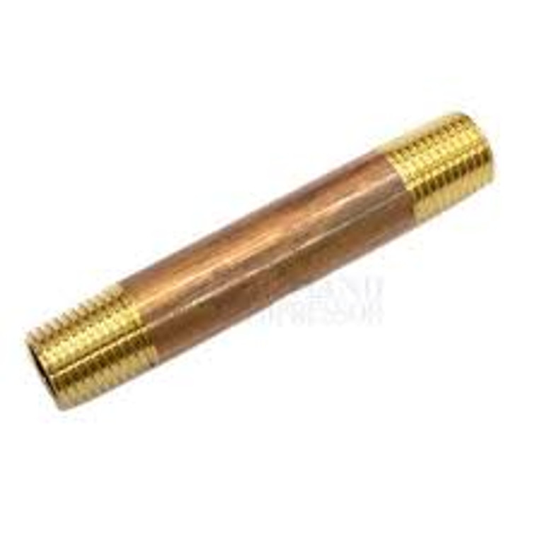 1/4" x 2" BRASS NIPPLE