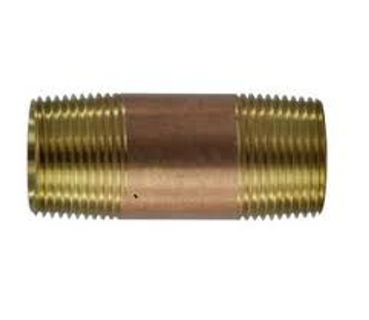 1" x 3" BRASS NIPPLE