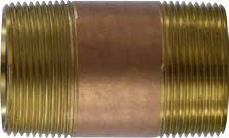 1-1/4" x 2" BRASS NIPPLE