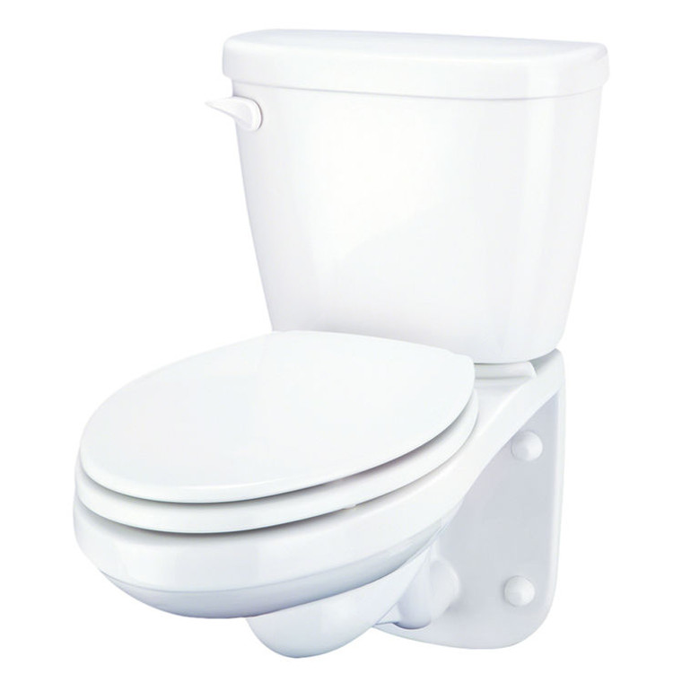 GERBER 20-021-97 MAXWELL 1.28gpf ELONGATED FRONT RIGHT HAND FLUSH REAR OUTLET WALL MOUNT TOILET