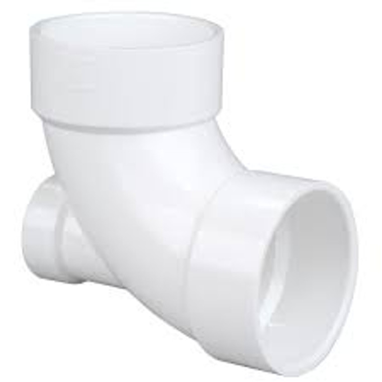 4" X 2"  PVC/DWV LHO 90 (192249)