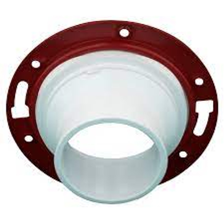 4" PVC DWV  ADJUSTABLE METAL STREET CLOSET FLANGE RING