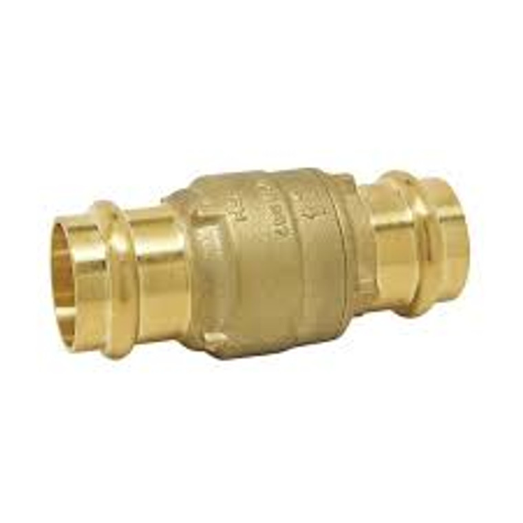 RED WHITE 234AB DZR 3/4" LF BRASS EZ PRESS IN LINE CHECK VALVE