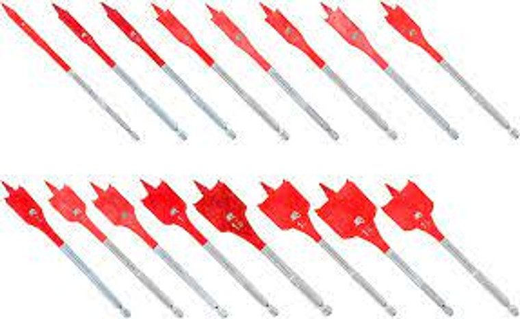 DIABLO DSP2980-S16 16 PIECE SPADE BIT SET 1/4" THRU 1-1/2" x 6"