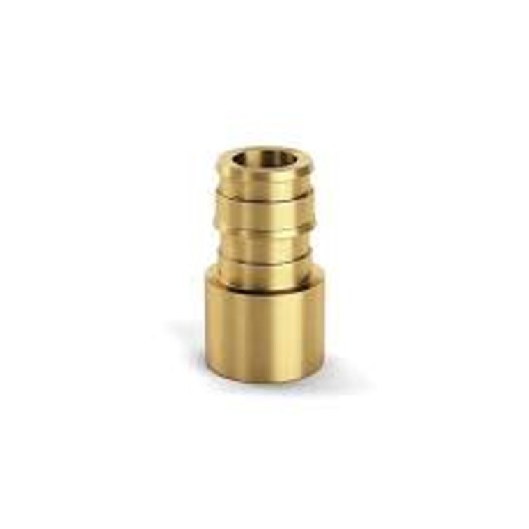 ZURN QE812GX  1-1/4" BRASS EXPANSION ADAPTER, PEX x FEMALE , F1960