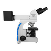 100X-800X Metallurgical Microscope, Binocular, Dual Halogen Light, Bright Field + Polarizing Kit