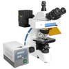 40X-1000X Fluorescence Microscope, Trinocular, Dual Light MH, Plan Fluor Semi-Apochromatic Objectives