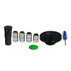Microscope Phase Contrast Kit (10X 20X 40X 100X Plan Achromatic Phase Contrast Objectives + Green Filter)