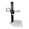 Microscope Track Stand, 85mm Coarse Focus Rack, LED Bottom Light Base (Dimmable)