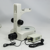 Diascopic Microscope Track Stand With Rotating Mirror, 76mm Coarse Focus Rack, Halogen Light Base