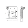 XY Gliding Table Measurement Manual Stage for Microscopes, with Back Light Window